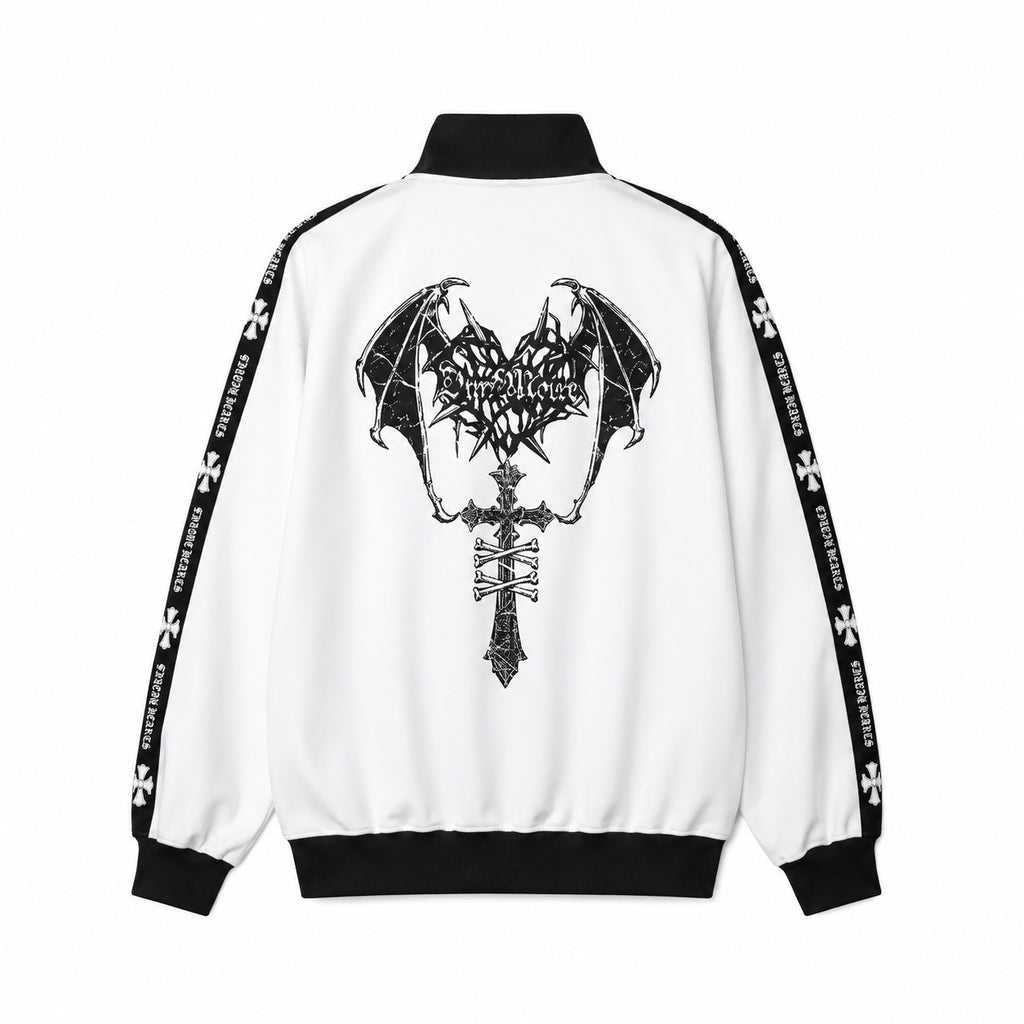 Japanese Punk Y2K Oversized Double-Zip Hoodie Jacket