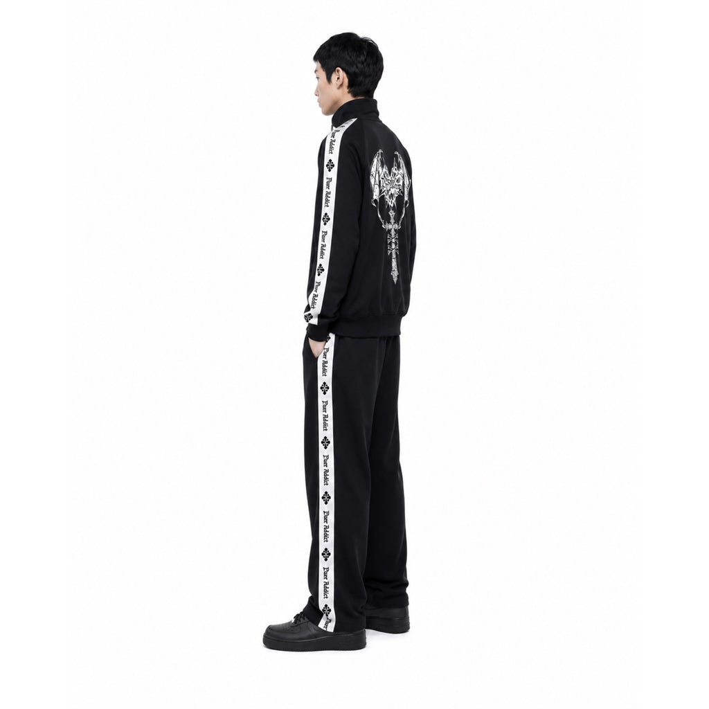 Japanese Punk Y2K Oversized Double-Zip Hoodie Jacket