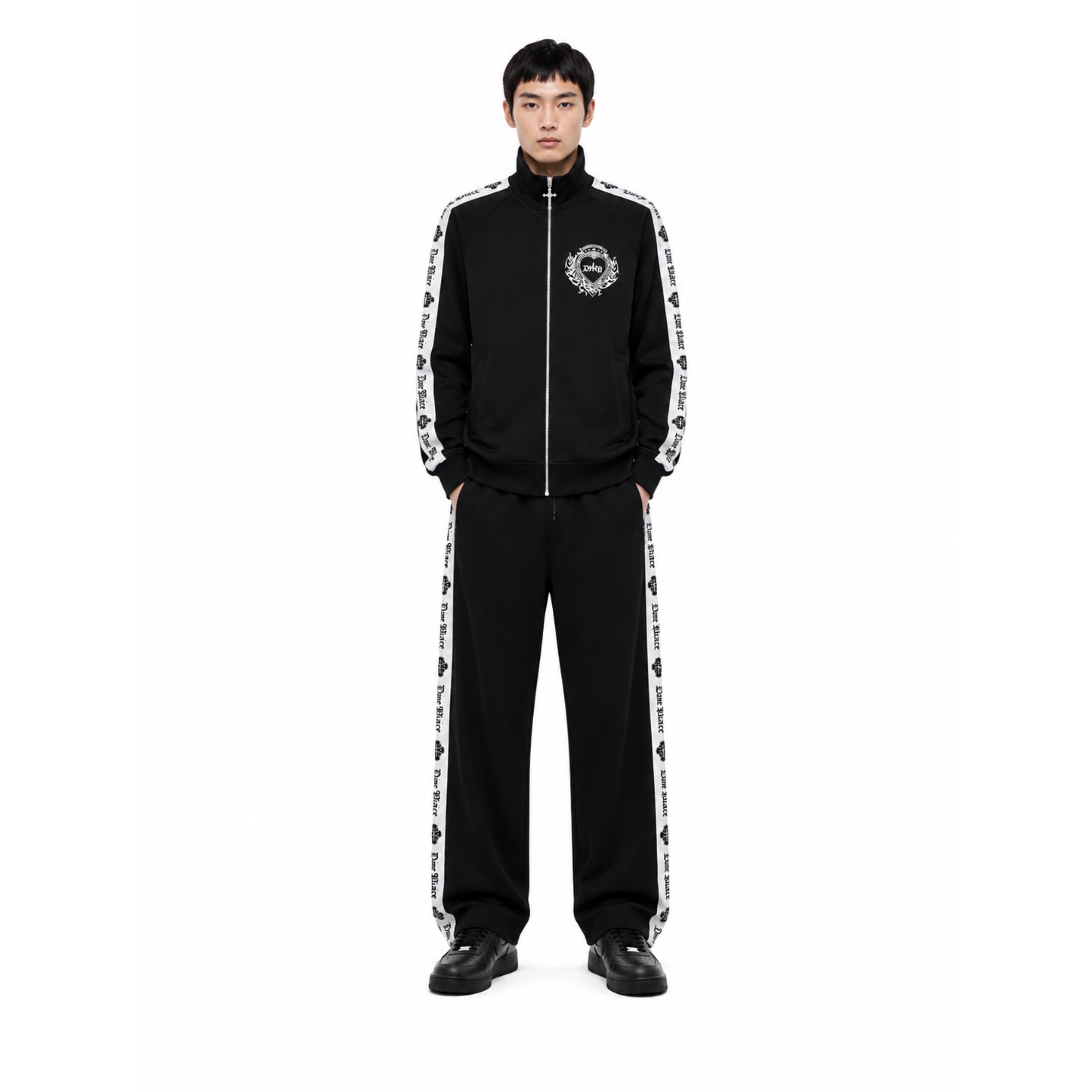 Japanese Punk Y2K Oversized Double-Zip Hoodie Jacket