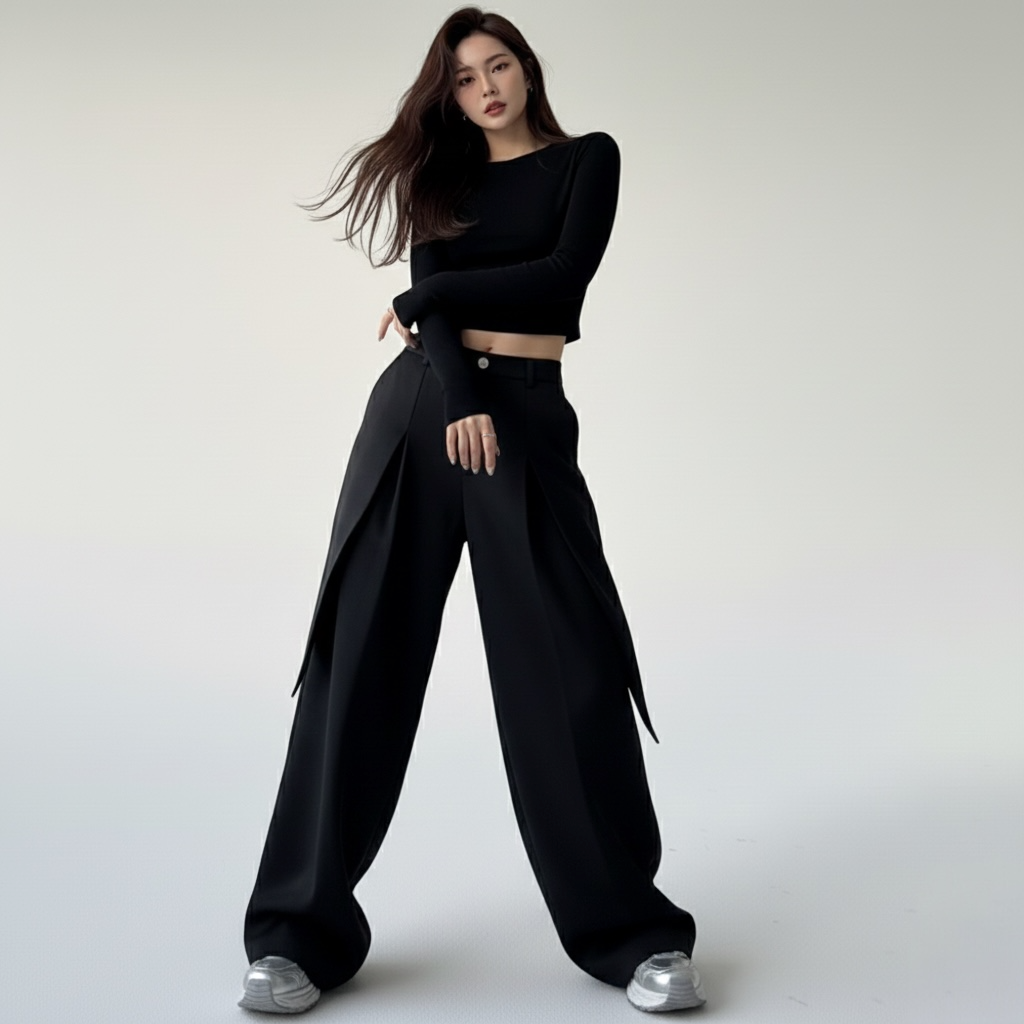 Streetwear Grunge Wide-Leg Trousers