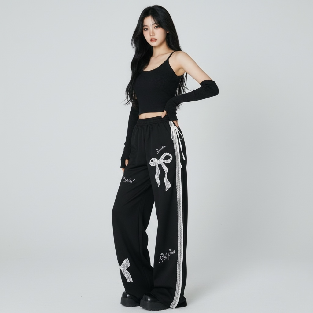 Sweet Spicy Girl Bowlace Pants