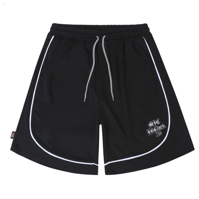 Unisex Summer Hip Hop Sports Set with Gothic Tees