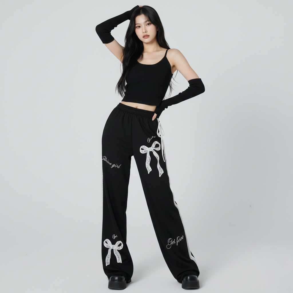 Sweet Spicy Girl Bowlace Pants