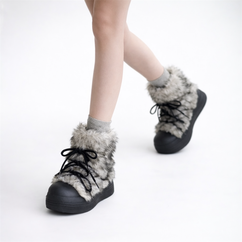 Y2K Fuzzy Winter Boots