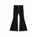 Y2K Black Flare Pants – Women’s Retro Emo Low Rise Aesthetic