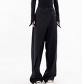 Asymmetrical Baggy Pants with Stylish Patchwork (One Piece)