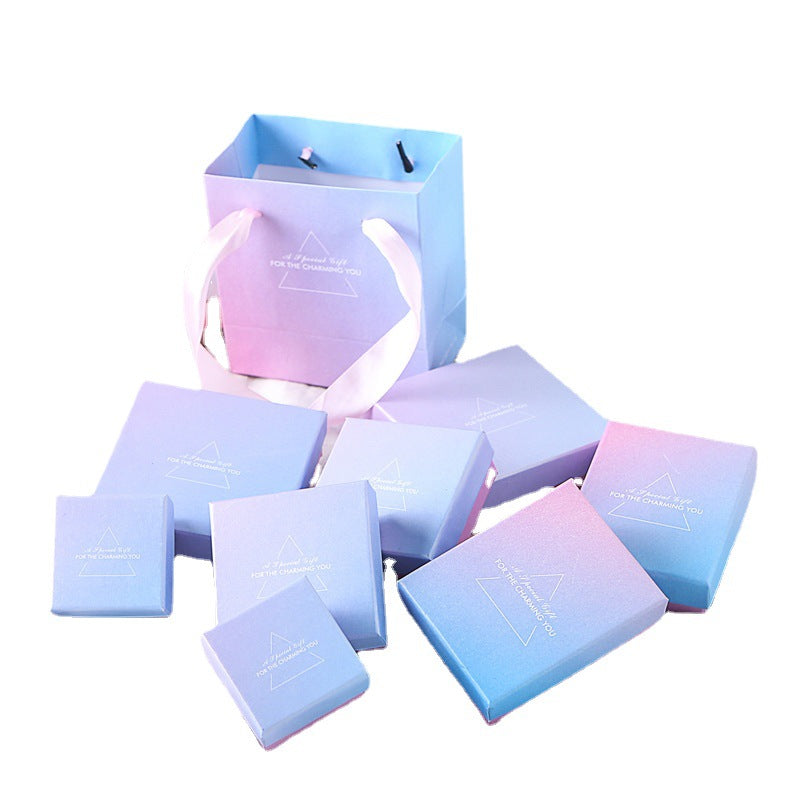 Gradient Jewelry Gift Box for Rings, Bracelets, Necklaces