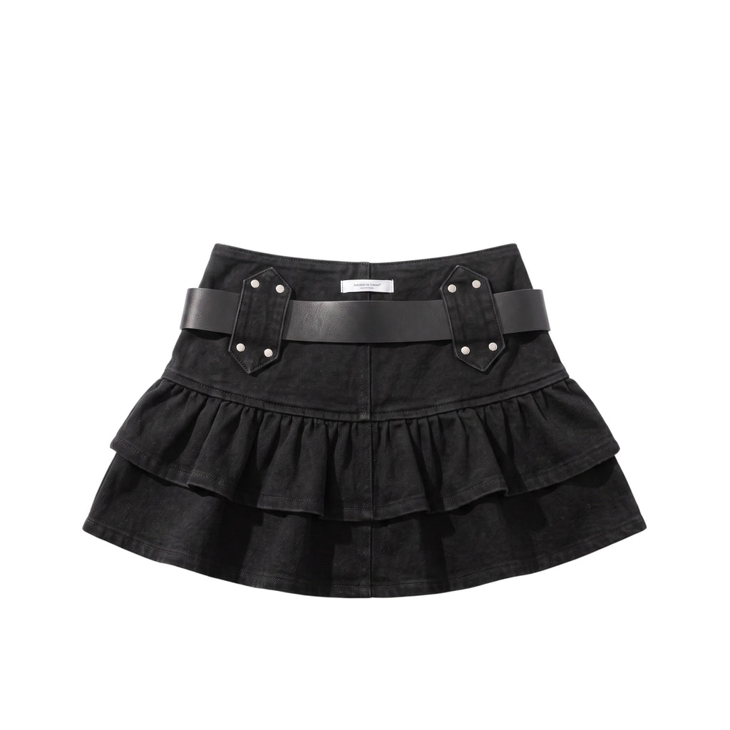 Ruffle Luxe Mini Skirt