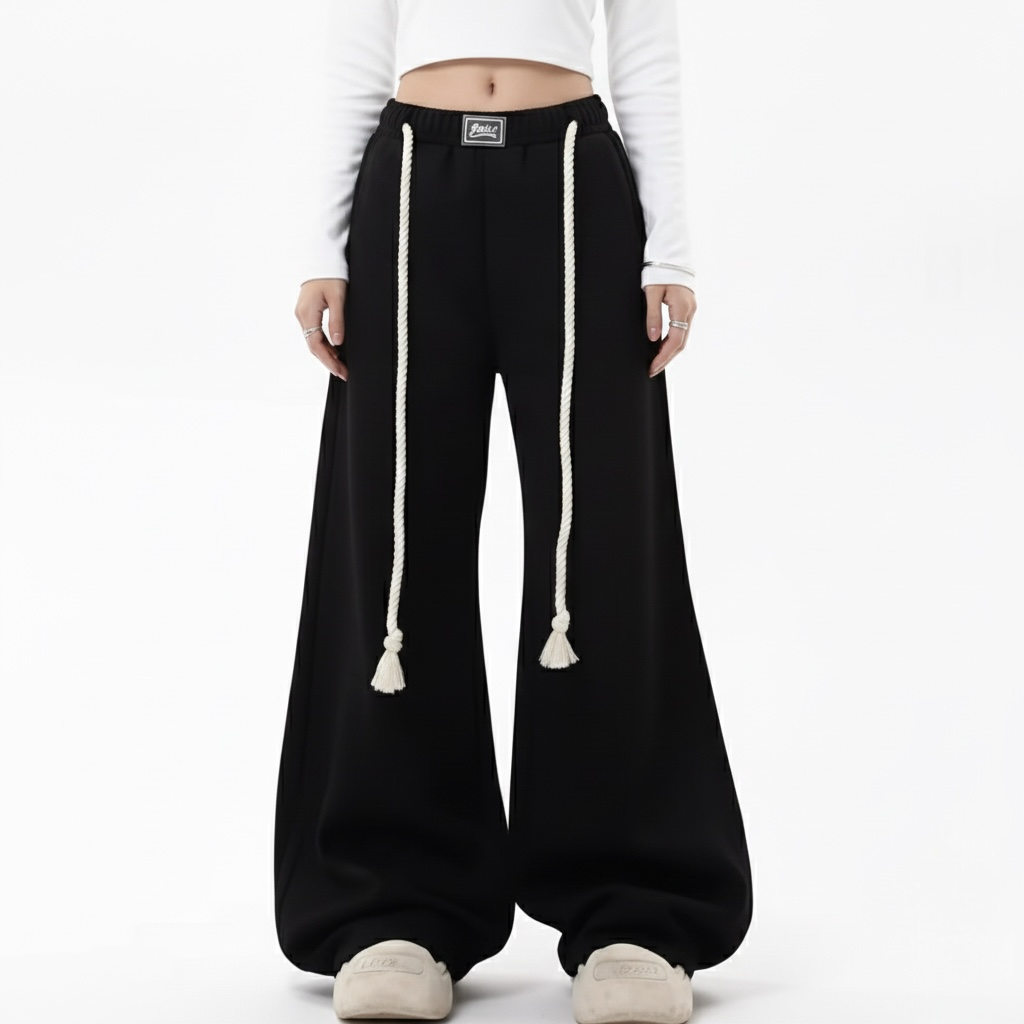 Retro High-Waist Banana Pants