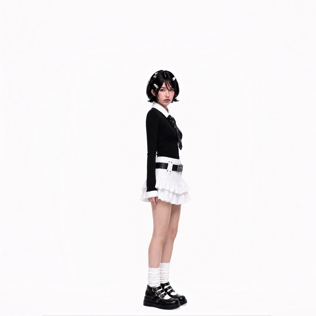 Ruffle Luxe Mini Skirt