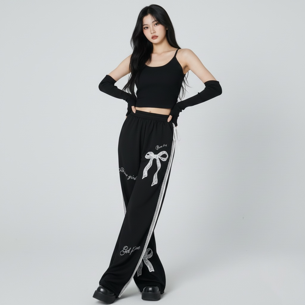Sweet Spicy Girl Bowlace Pants