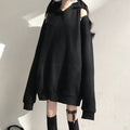 2024 Autumn Gothic Women's Oversized Hoodie with Pockets