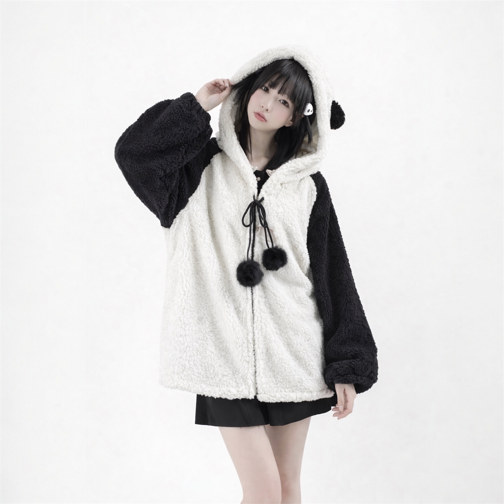 Kawaii Panda Ear Hoodie