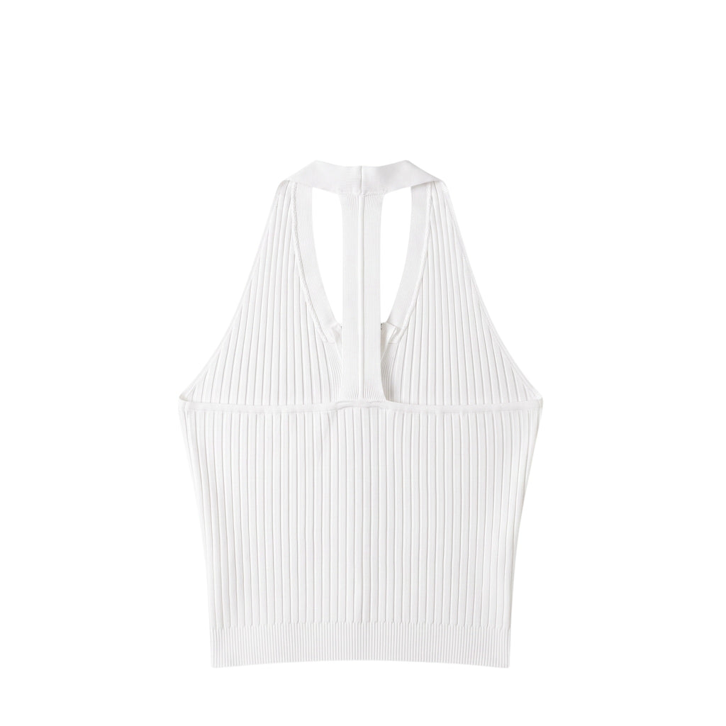 Summer Y2K Women's Backless Knitted Tank Top