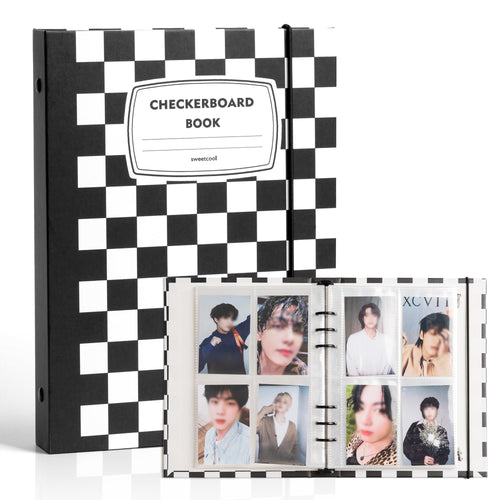 A5 Binder Kpop Photocard Holder Book 6 Ring Kpop Photo Card Binder 2.5 * 3.5 Inch Mini Photo Album With 240 Card Sleeves Pockets 30pcs Inner Page