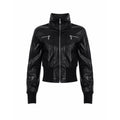 Vintage Gothic PU Leather Jacket – Alt Grunge Streetwear Zip Coat