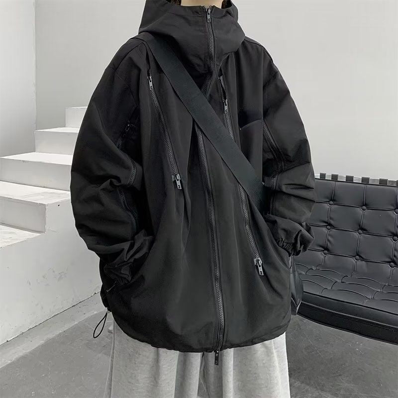 Deeptown Harajuku Women's Waterproof Y2K Windbreaker