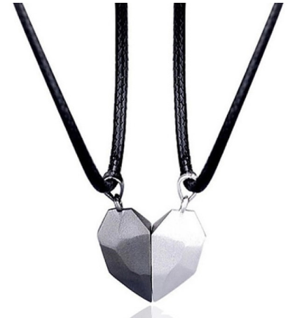 Neo Gothic Metal Necklaces for Lovers' Parties (Pair)
