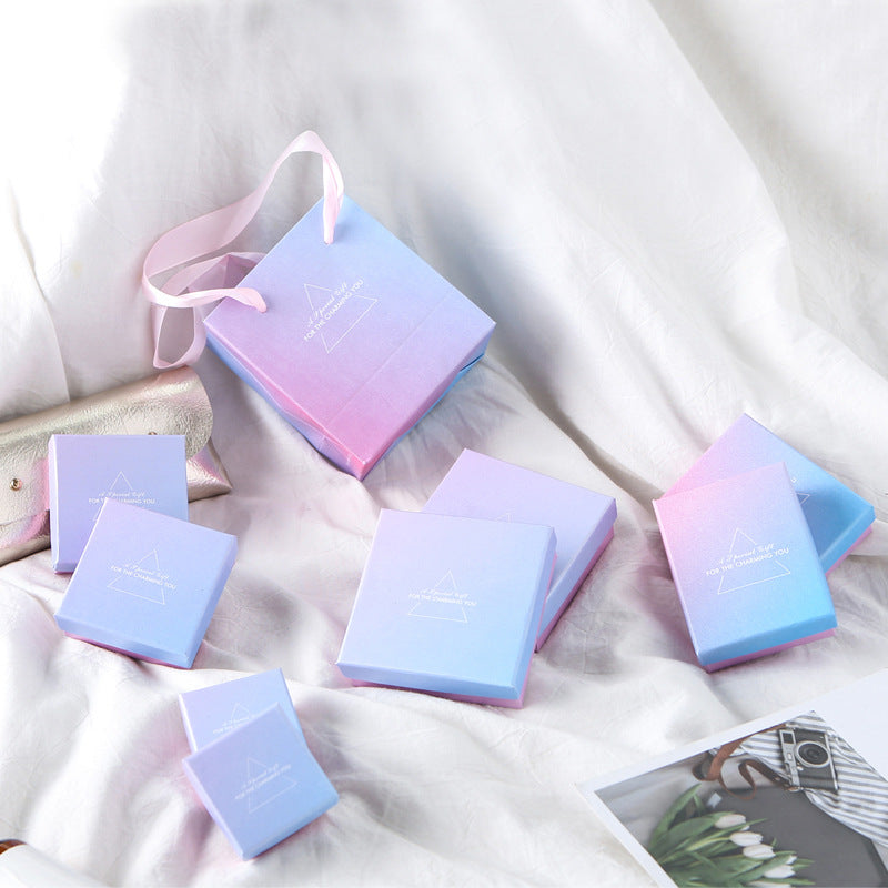Gradient Jewelry Gift Box for Rings, Bracelets, Necklaces