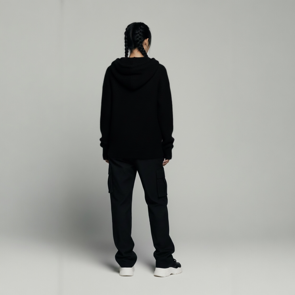 Y2K Kawaii Cat Ear Zip-Up Hoodie