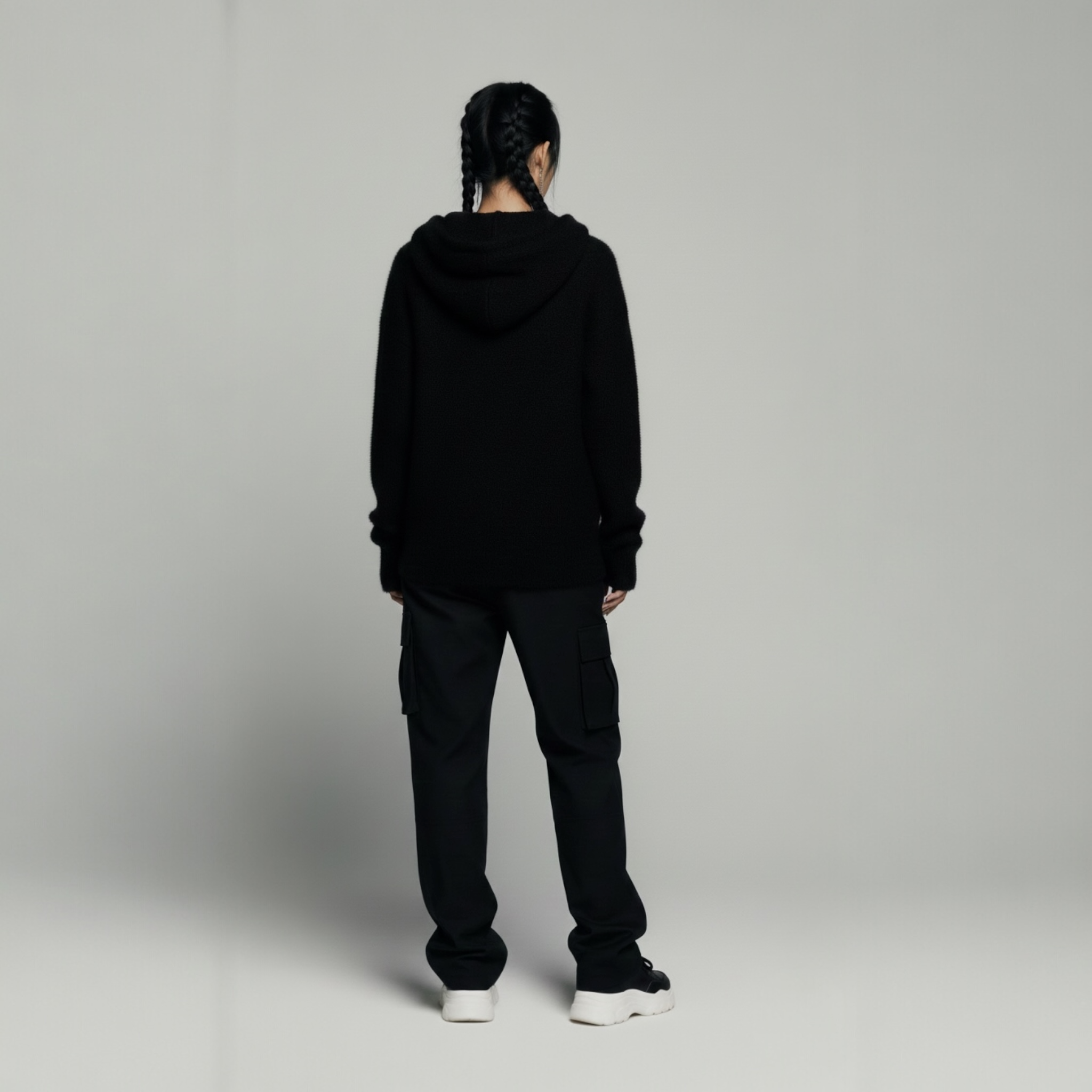 Y2K Kawaii Cat Ear Zip-Up Hoodie