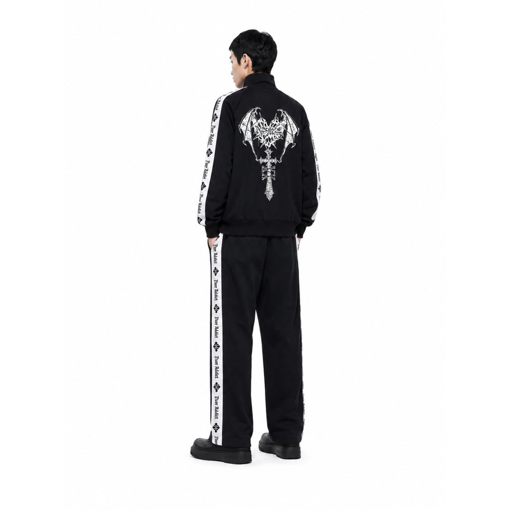 Japanese Punk Y2K Oversized Double-Zip Hoodie Jacket