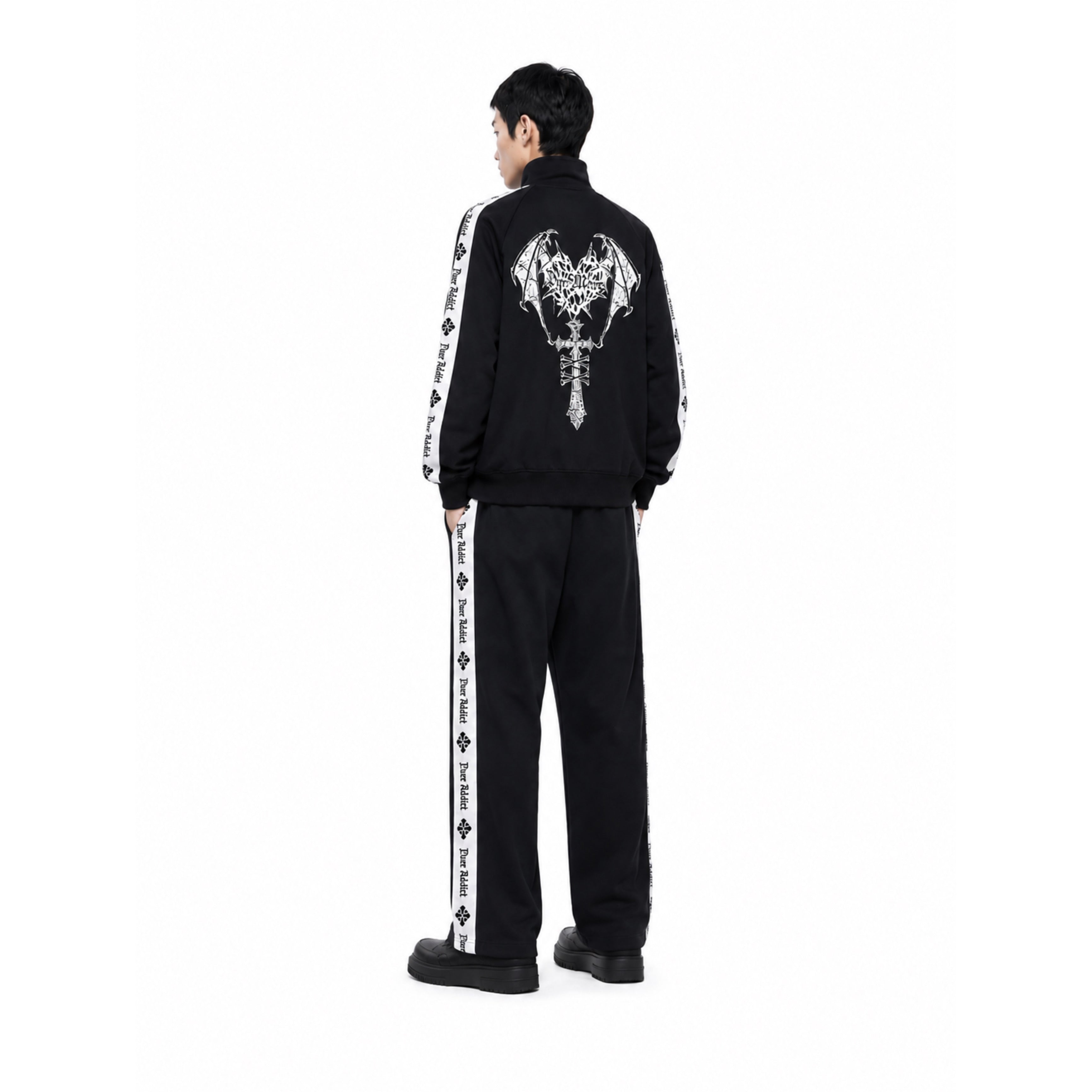Japanese Punk Y2K Oversized Double-Zip Hoodie Jacket