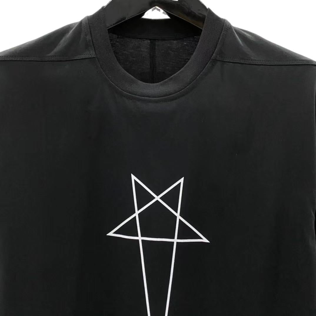 Men's Oversized Gothic Cotton T-Shirt - Summer Streetwear