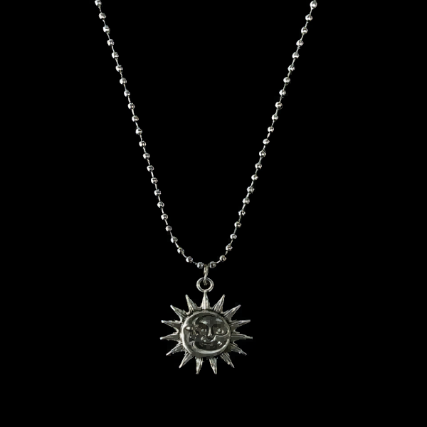 Men's Personalized Casual Necklaces with Sun Smiley