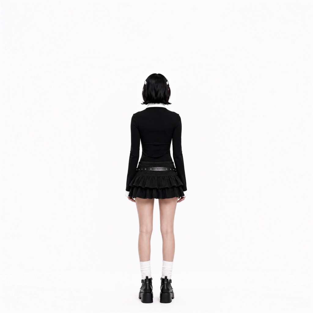 Ruffle Luxe Mini Skirt