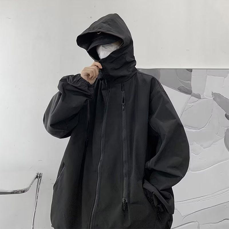 Deeptown Harajuku Women's Waterproof Y2K Windbreaker