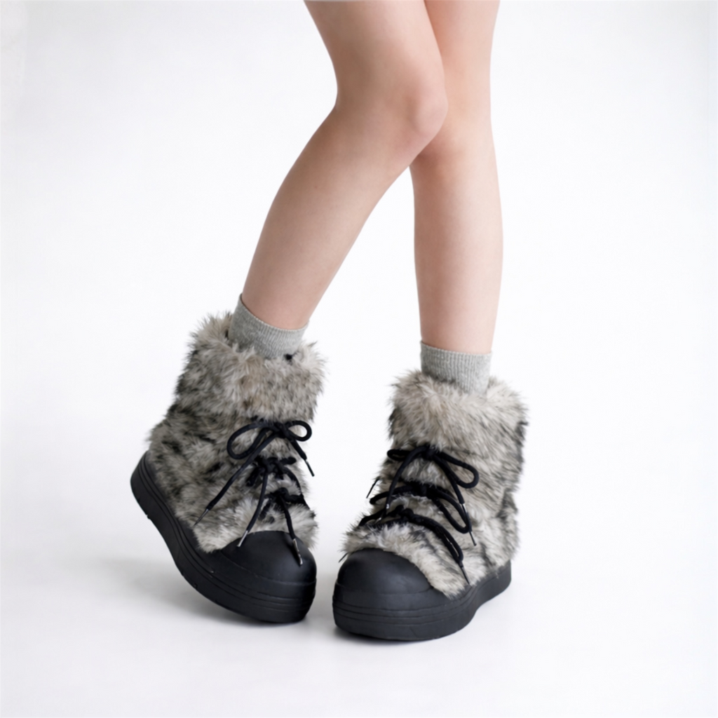 Y2K Fuzzy Winter Boots