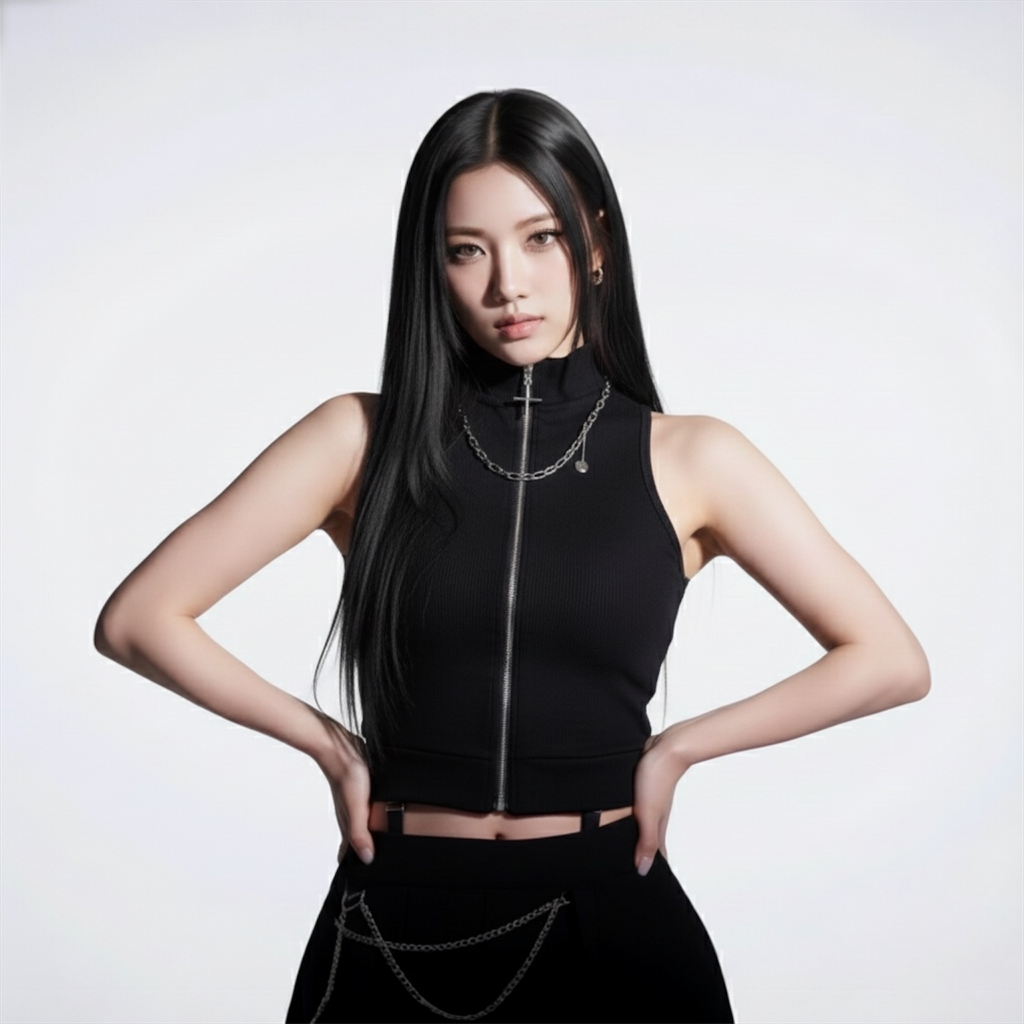 Rock Gothic Vest Suit Top