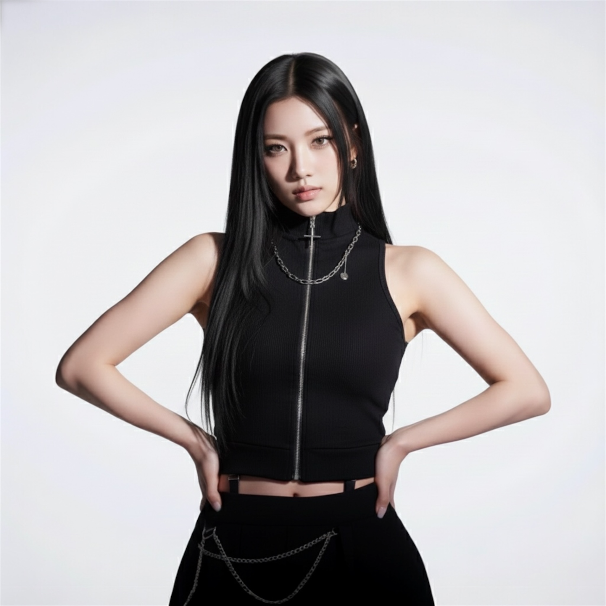 Rock Gothic Vest Suit Top