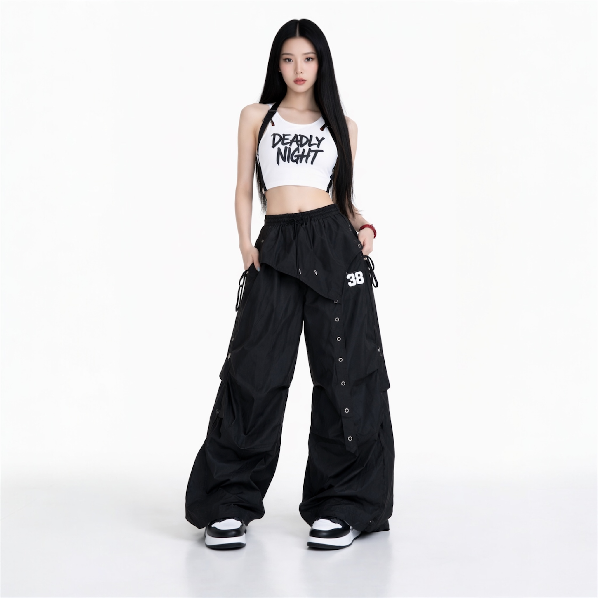 Hip Hop Wide-Leg Pants