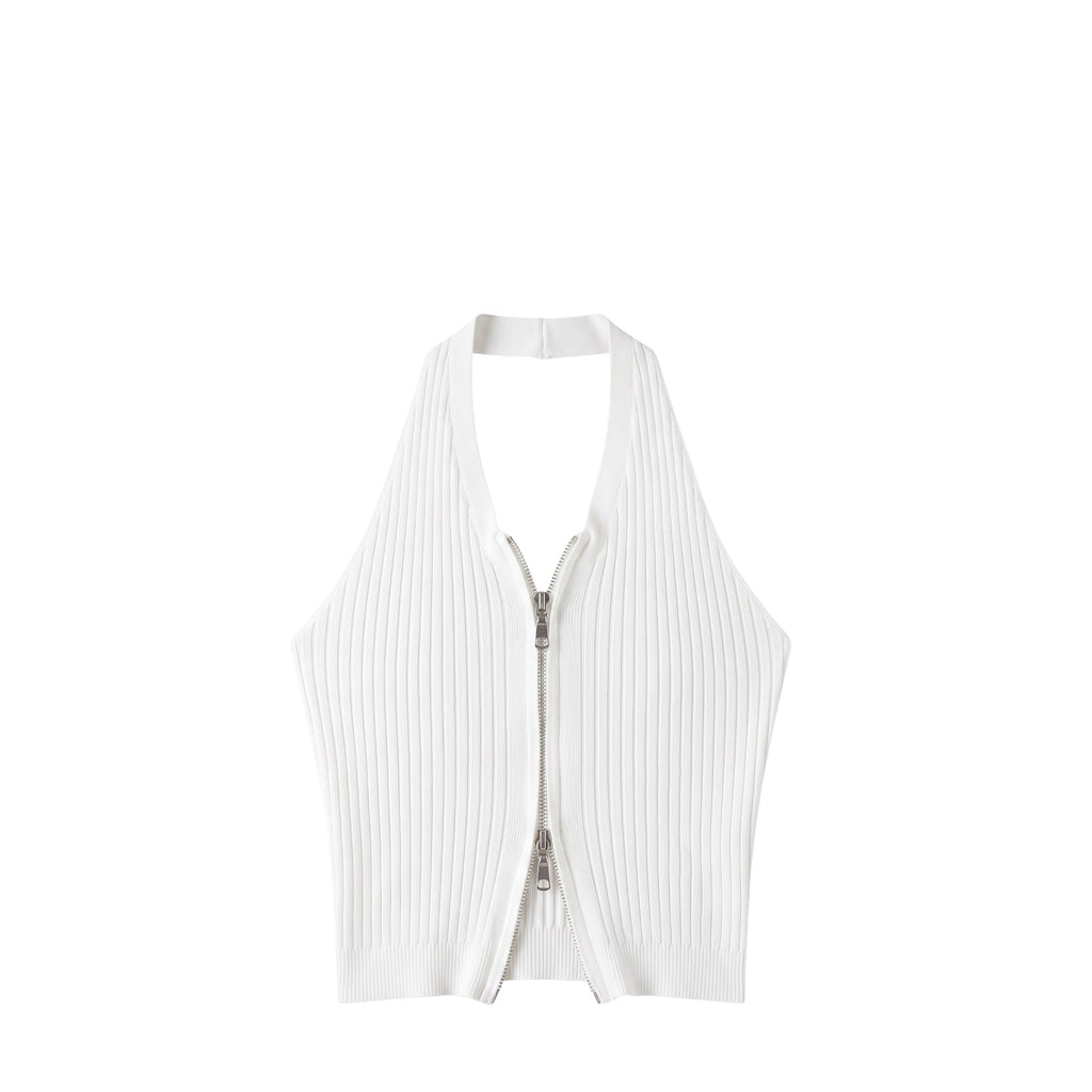 Summer Y2K Women's Backless Knitted Tank Top