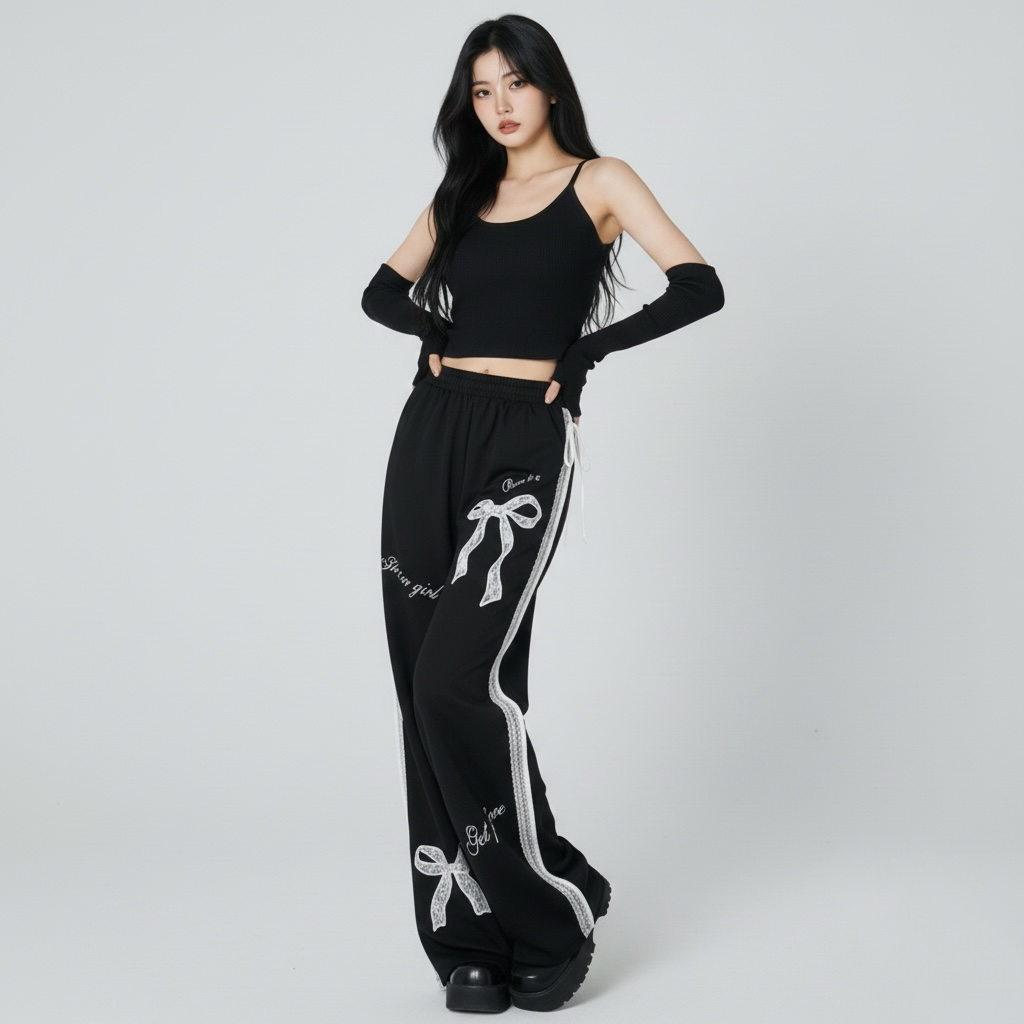 Sweet Spicy Girl Bowlace Pants