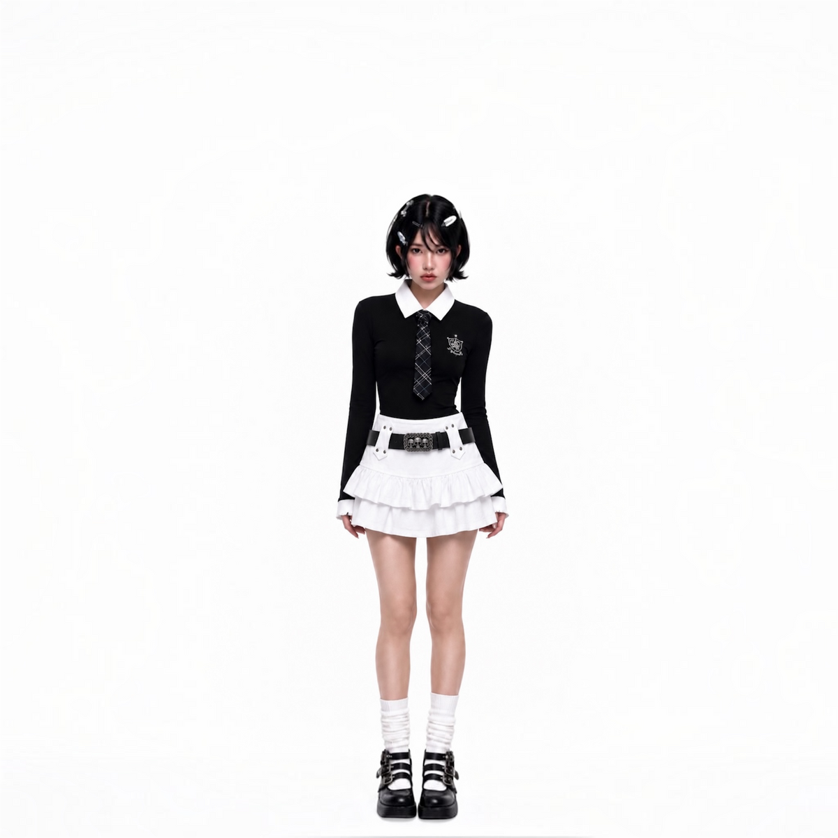 Ruffle Luxe Mini Skirt