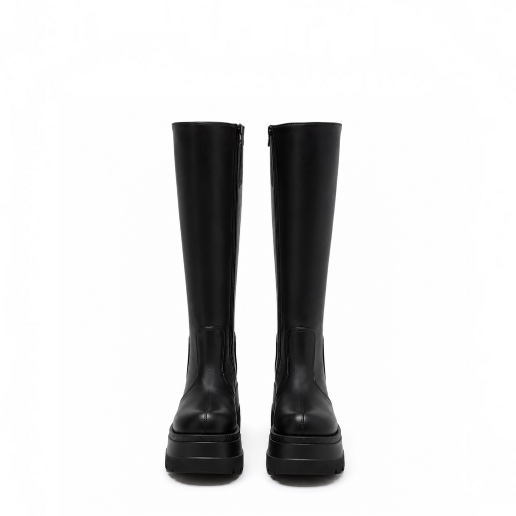 Midnight Rebel Platform Boots