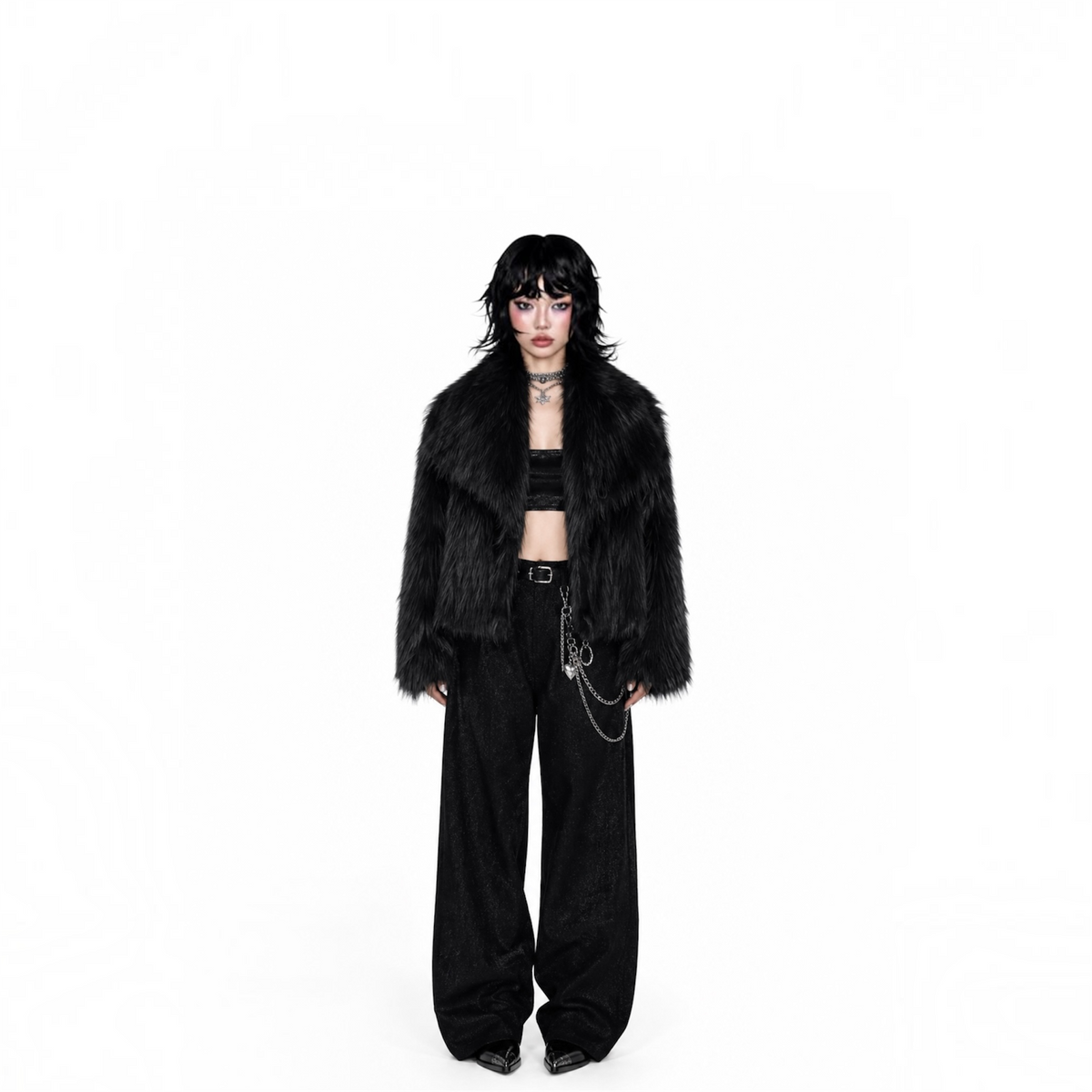 Frost Luxe Faux-Fur Coat