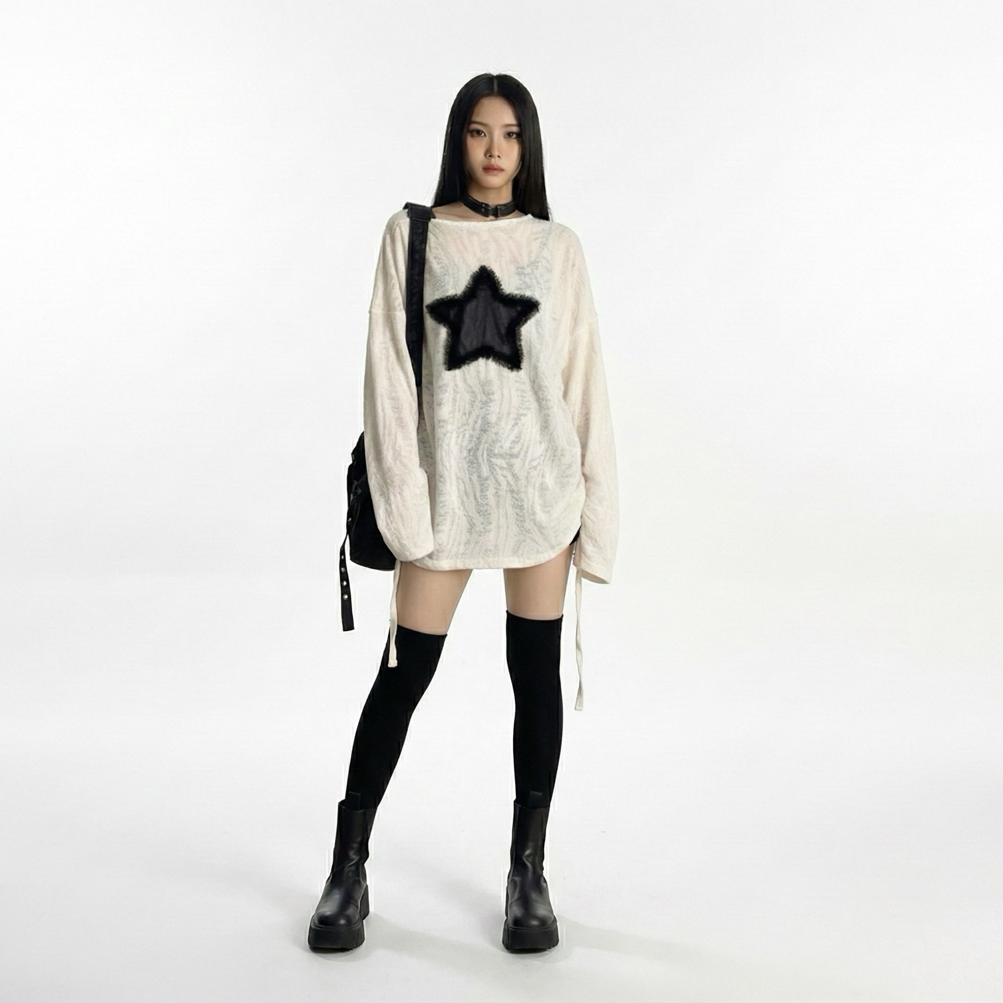 Y2K Star Streetwear Top