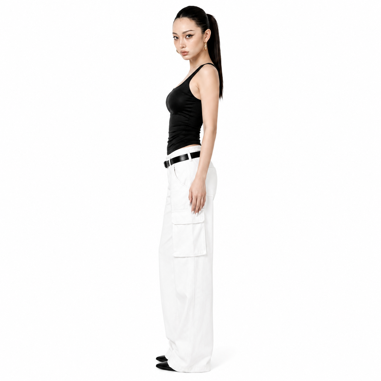 Baddie Basic Tank – Snatched Fit Square Neck Top