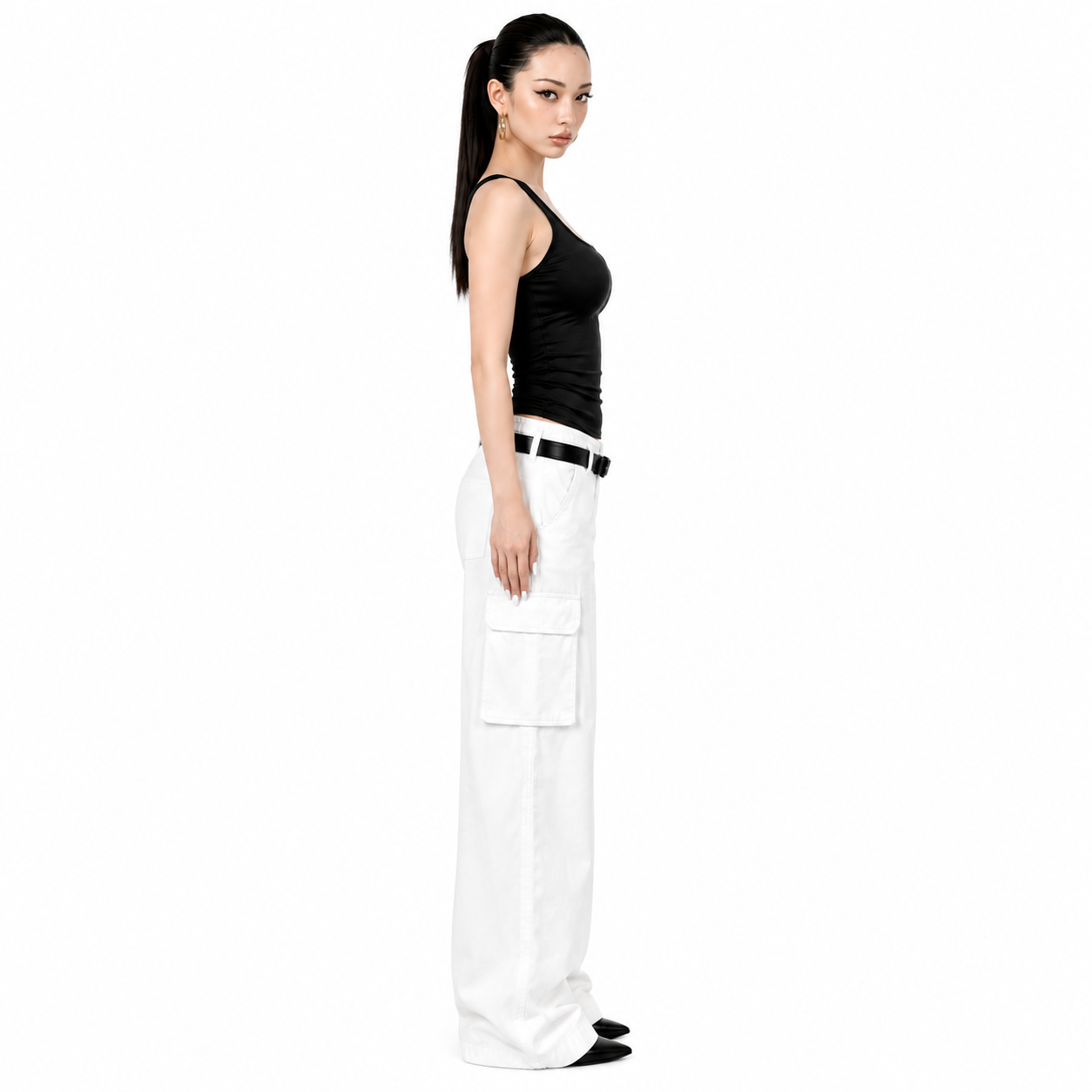 Baddie Basic Tank – Snatched Fit Square Neck Top