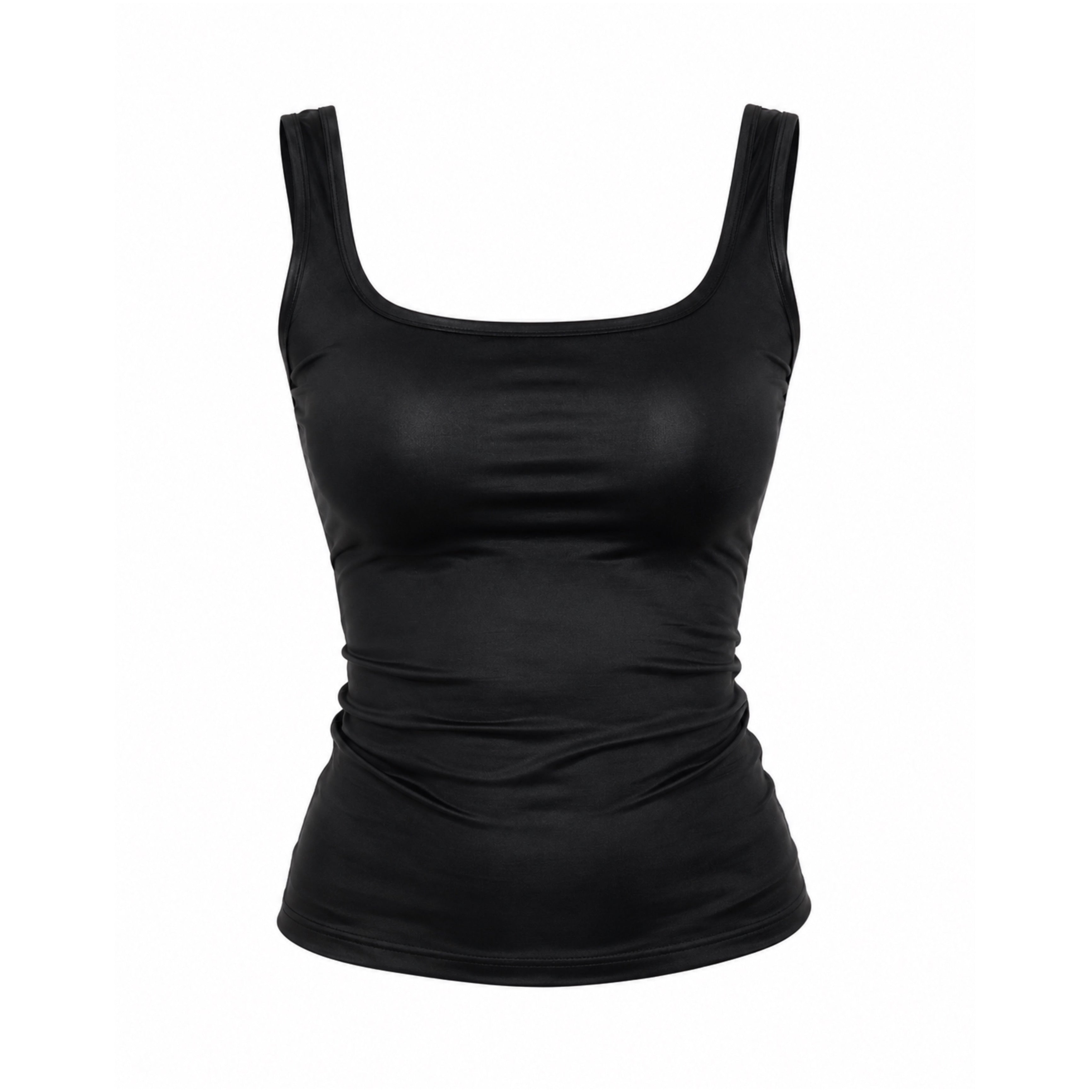 Baddie Basic Tank – Snatched Fit Square Neck Top