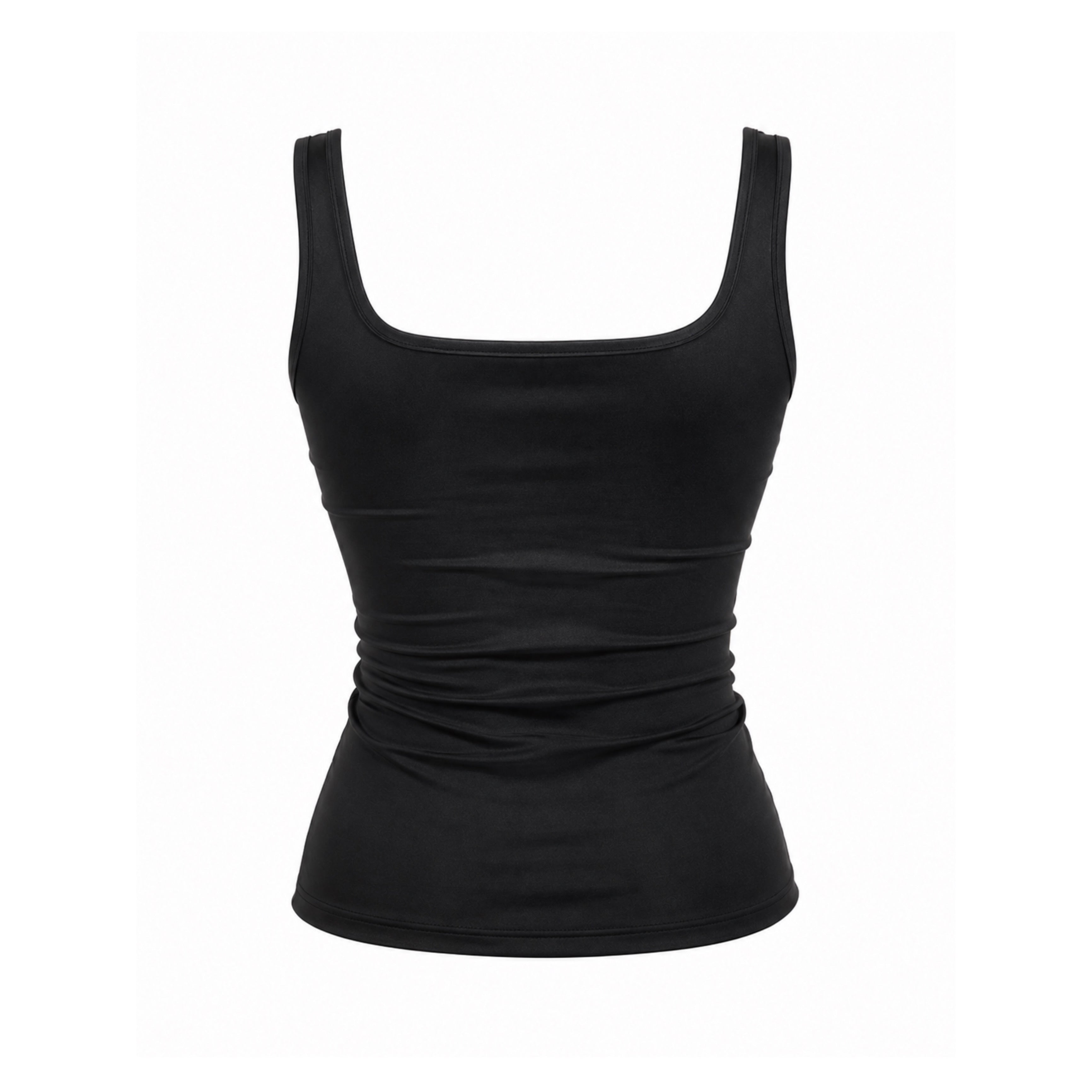 Baddie Basic Tank – Snatched Fit Square Neck Top
