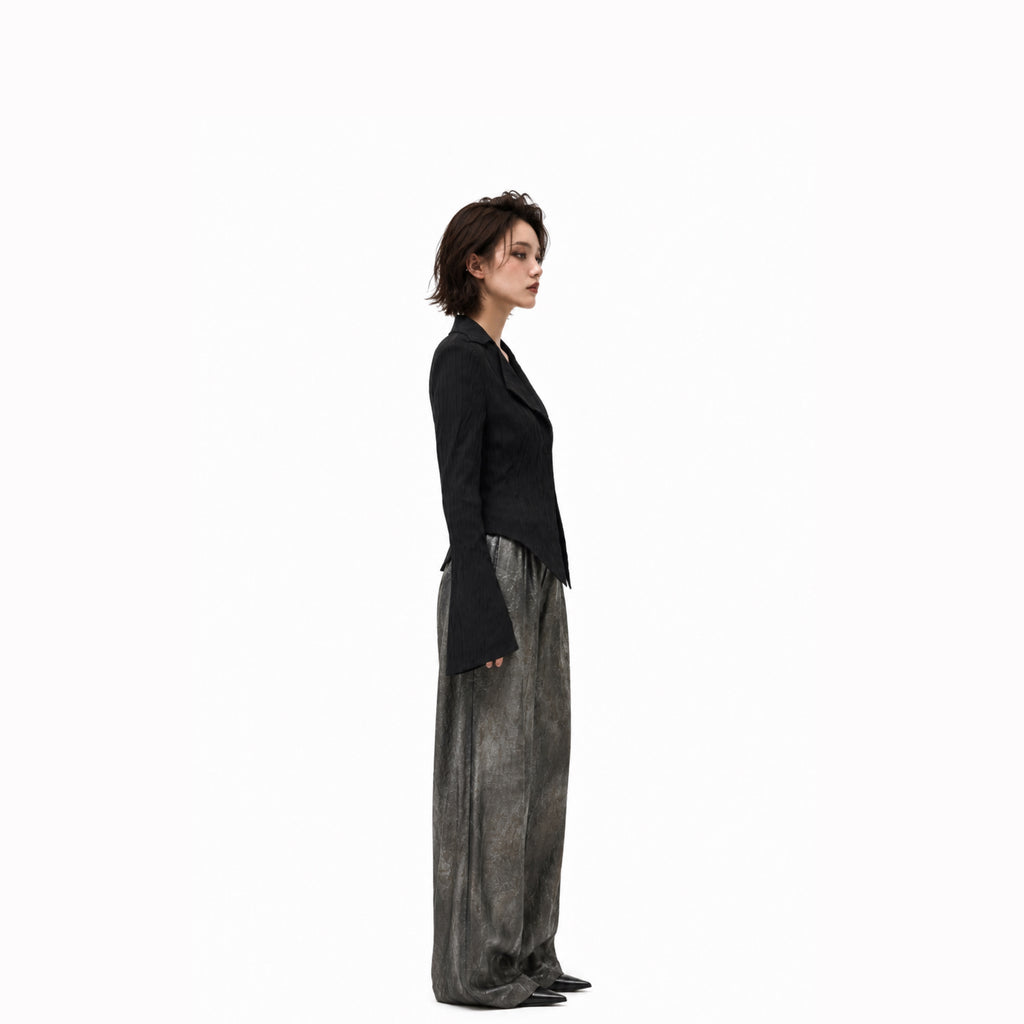 Darkwear Asymmetry Shirt – Minimal Gothic Fit