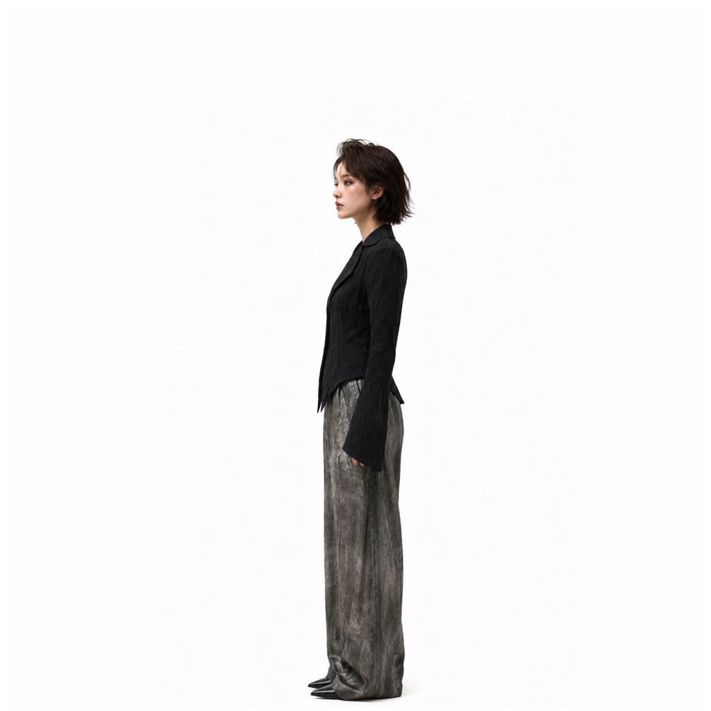 Darkwear Asymmetry Shirt – Minimal Gothic Fit