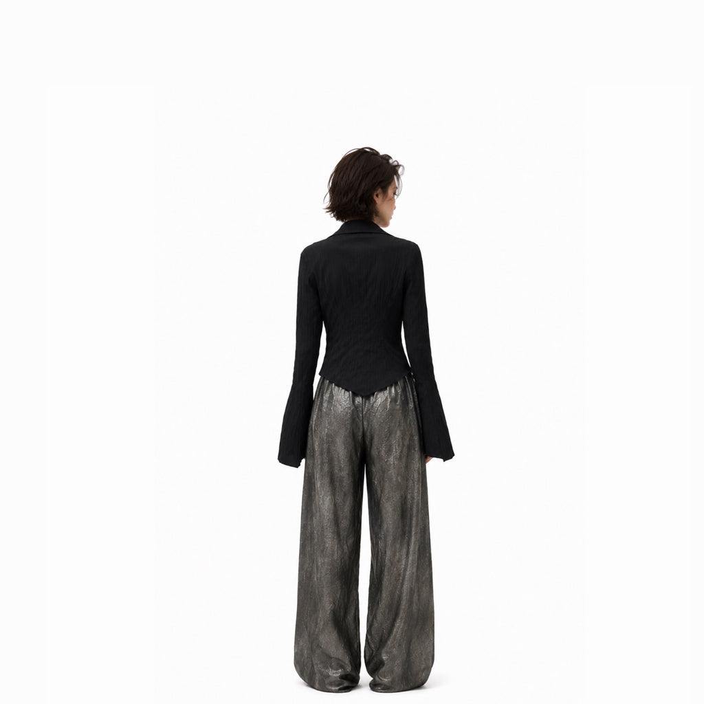 Darkwear Asymmetry Shirt – Minimal Gothic Fit