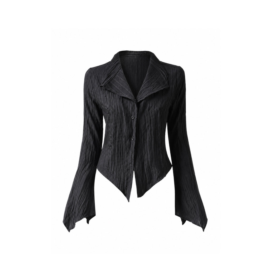 Darkwear Asymmetry Shirt – Minimal Gothic Fit