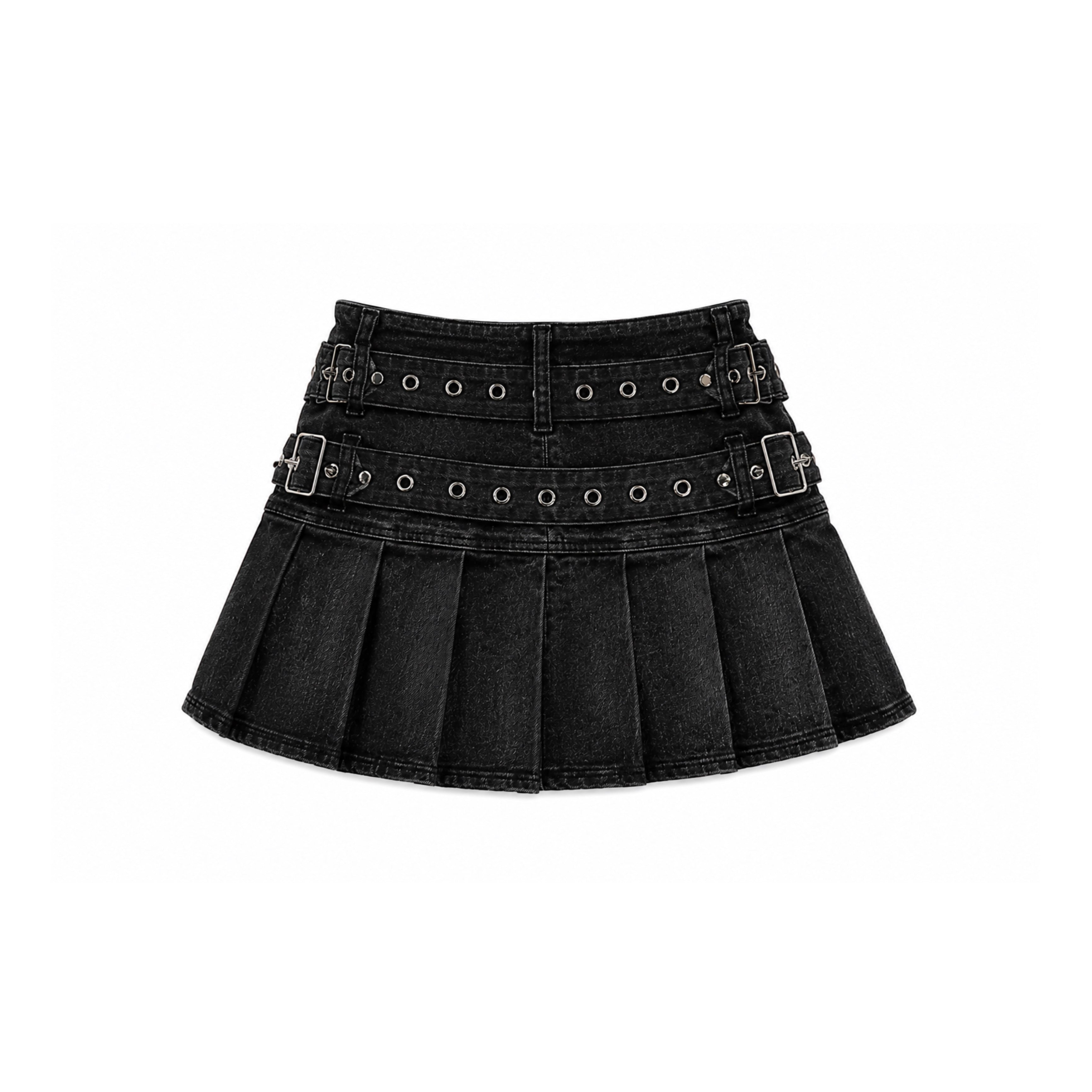 Harajuku Rivet Denim Mini Skirt